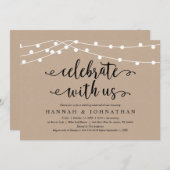 Rustic Rehearsal Dinner Kaart (Voorkant / Achterkant)