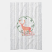 Rustic Reindeer Boho Waterverf Theedoek (Verticaal)