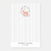 Rustic Reindeer Boho Waterverf Wedding Post-it® Notes (Voorkant)