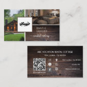 Rustic Rental Kust Logo QR code Visitekaartje (Voorkant / Achterkant)