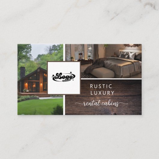 Rustic Rental Kust Logo QR code Visitekaartje (Voorkant)