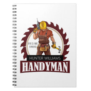 Rustic Repairman Construction Handyman Modern Notitieboek