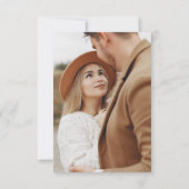 Rustic Retro Boho Rust Terracotta Save the Date Aankondiging (Achterkant)