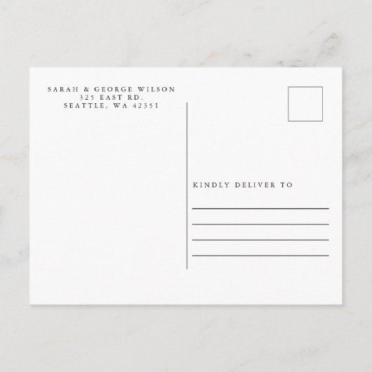 Rustic Retro Boho Rust Terracotta Save the Date Aankondigingskaart (Achterkant)