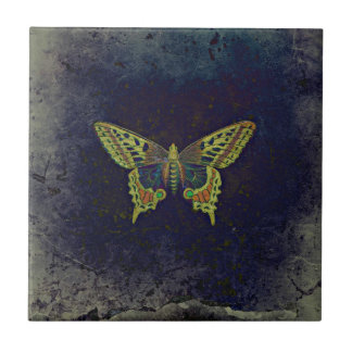 Rustic Retro Butterfly Tegeltje