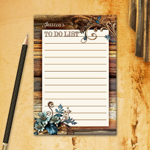Rustic Retro Floral is bedoeld om lijst te doen Post-it® Notes
