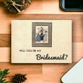  Rustic Retro Old Elegant Bridesmaid Card Kaart