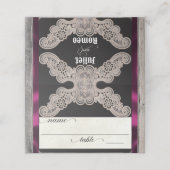 Rustic Ribbon & Lace - Pruim (Buitenkant ongevouwen)