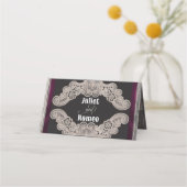 Rustic Ribbon & Lace - Pruim (Achterkant)