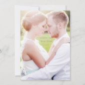 Rustic Rode Zwart Buffalo Plaid Foto Save the Date Kaart (Achterkant)