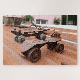 Rustic Roller Schaatsen Tin Roof Oranje Tones Legpuzzel