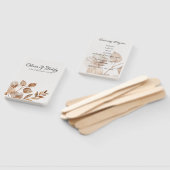 Rustic Romance Wedding Program Hand Fan Handwaaier (Niet-gemonteerd)