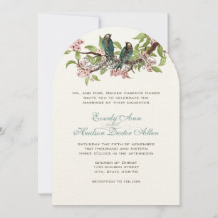 Rustic Romantic Blauwgroen Love Bird Blauwgroen We Kaart