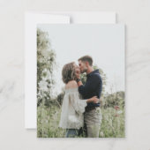 Rustic Romantic de Foto bewaart de Datum Kaart (Achterkant)