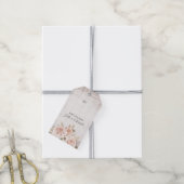 Rustic Romantic Rozen Garden Wedding Persoonlijk Cadeaulabel (Met Touw)