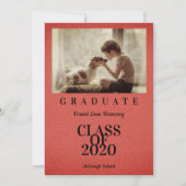 Rustic Rood Stijlvol Linnen Effect Foto Gradiënt (Voorkant)