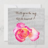 Rustic, Roos, word je mijn bruidskaart? Kaart (Voorkant)