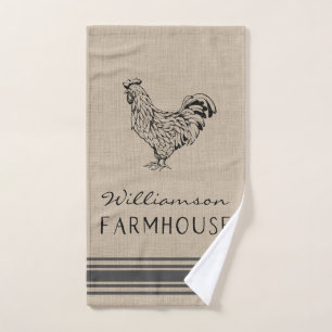 RUSTIC ROOSTER FARMHOUSE FAMILLE NOM DE FAMILLE BU