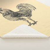 Rustic Rooster Sherpa Deken (3/4)