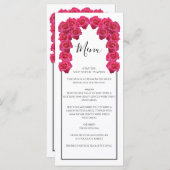 Rustic Roses Wedding Menu (Voorkant / Achterkant)