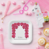 Rustic Roses Wedding Papieren Bordje (Feest)