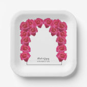 Rustic Roses Wedding Papieren Bordje (Voorkant)