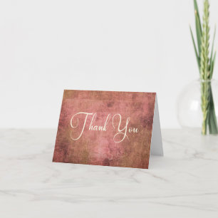 Rustic Roze & Jute Vintage Bedankt 1