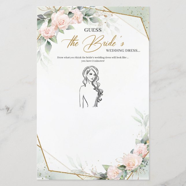 Rustic roze rozen greenery raden de pers van de Br (Voorkant)