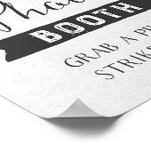 Rustic Roze Waterverf Bloem Fotocabine Bord Poster (Hoek)