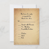 Rustic RSVP with Menu Choice (Voorkant)