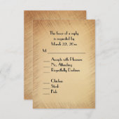 Rustic RSVP with Menu Choice (Voorkant / Achterkant)