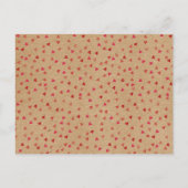 Rustic Ruby Red Love Hart Kalendar Save the Date Aankondigingskaart (Achterkant)