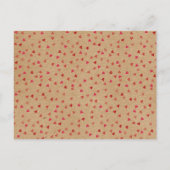 Rustic Ruby Red Love Hartkalender Save the Date Aankondigingskaart (Achterkant)