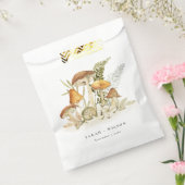 Rustic Rust Oranje paddenstoel Fern Foliage Weddin Bedankzakje (Gezegeld)