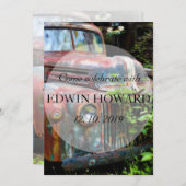 Rustic Rusty Old Truck Birthday Retirement Custom Kaart (Voorkant / Achterkant)