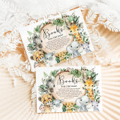 Rustic Safari Wild Animals Boeken voor Baby Librar Informatiekaartje