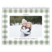 Rustic Sage Green Buffalo Check 2025 Foto Kalender (Hoes)