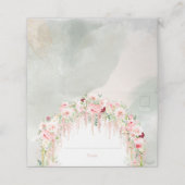 Rustic Sage Green & Roze Floral Arch (Buitenkant ongevouwen)