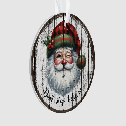 Rustic Santa Ornament  (devant)