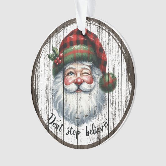 Rustic Santa Ornament  (voorkant)