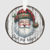 Rustic Santa Ornament  (voorkant)