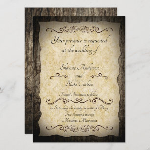 Rustic Save the Date Invitation