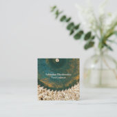 Rustic Saw Blade Woodworking Craftsman QR Code Vierkante Visitekaartje (Staand voorkant)