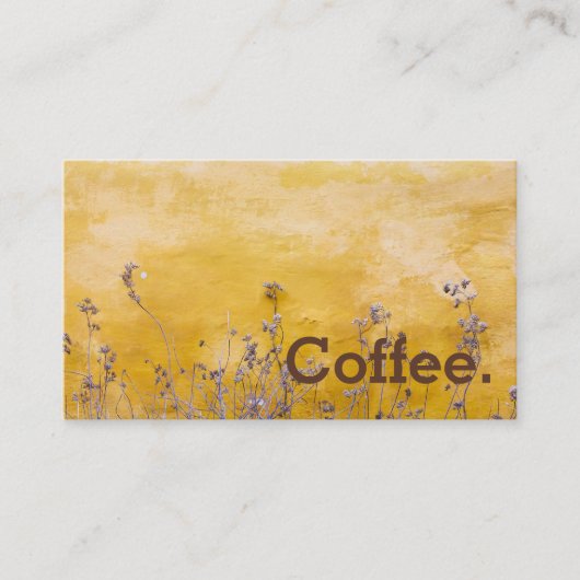 Rustic Scene Simple Loyalty Coffee Punch Card (Voorkant)