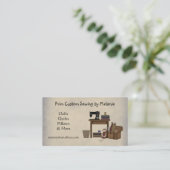 Rustic Sewing Arts Carte de visite (Debout devant)