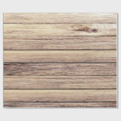 Rustic Shabby Chic Birch Wood Cadeaupapier (Vlak)