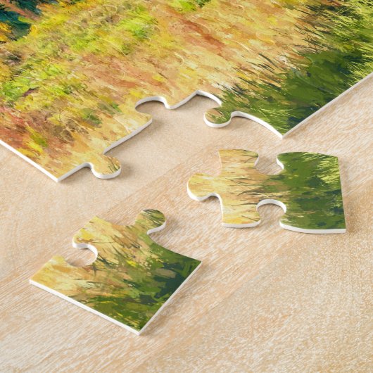 Rustic Shed - Automne Foliage Puzzle (Côté)