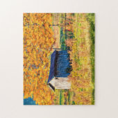 Rustic Shed - Automne Foliage Puzzle (Vertical)