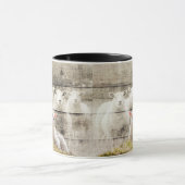 Rustic Sheep Baby Lamb Burlap Mok (Midden)