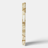 Rustic Sheer Cream Lace Leaves Case-Mate iPhone Case (Achterkant / Rechts)